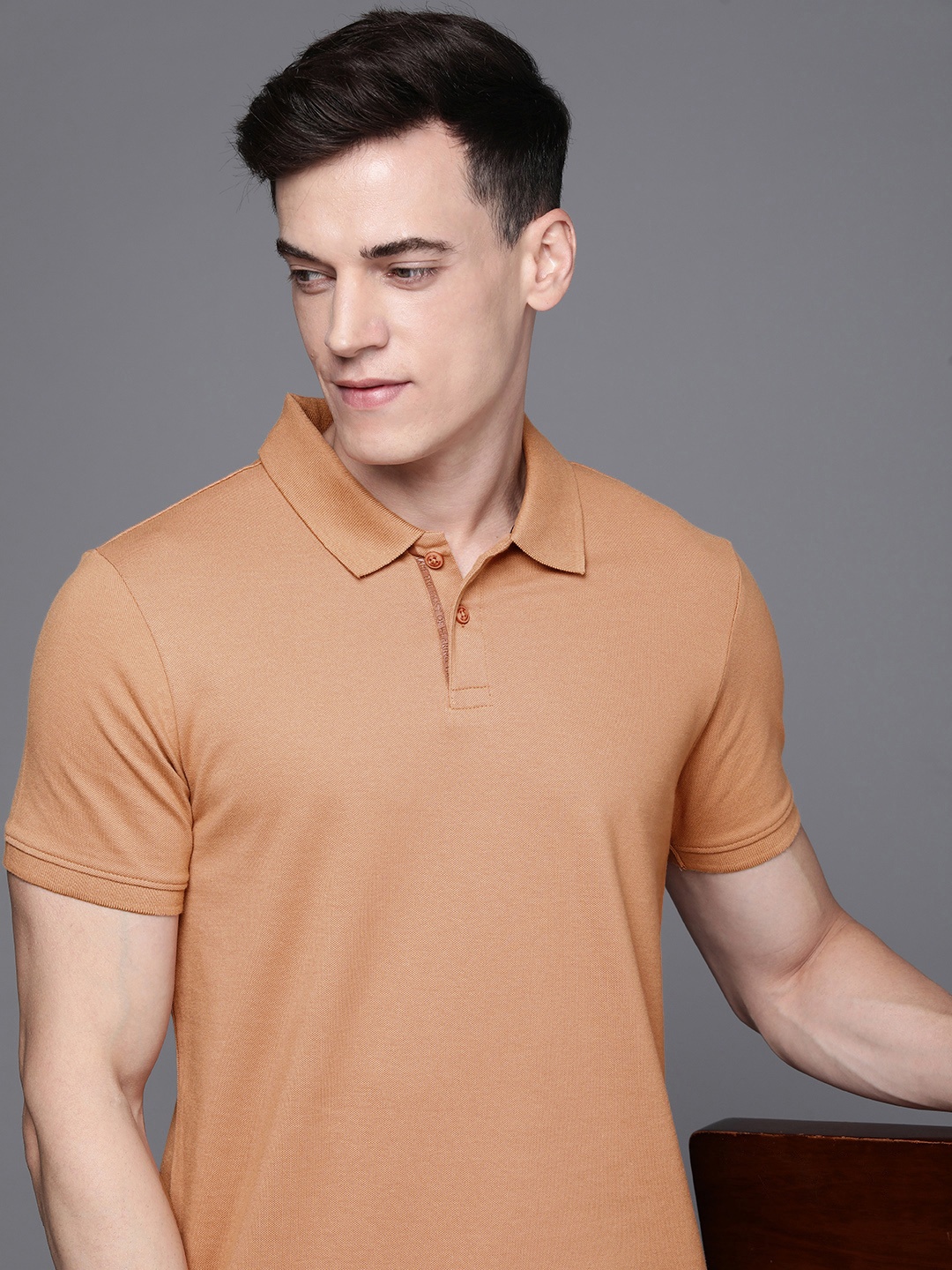 

Kenneth Cole Polo Collar T-shirt, Orange