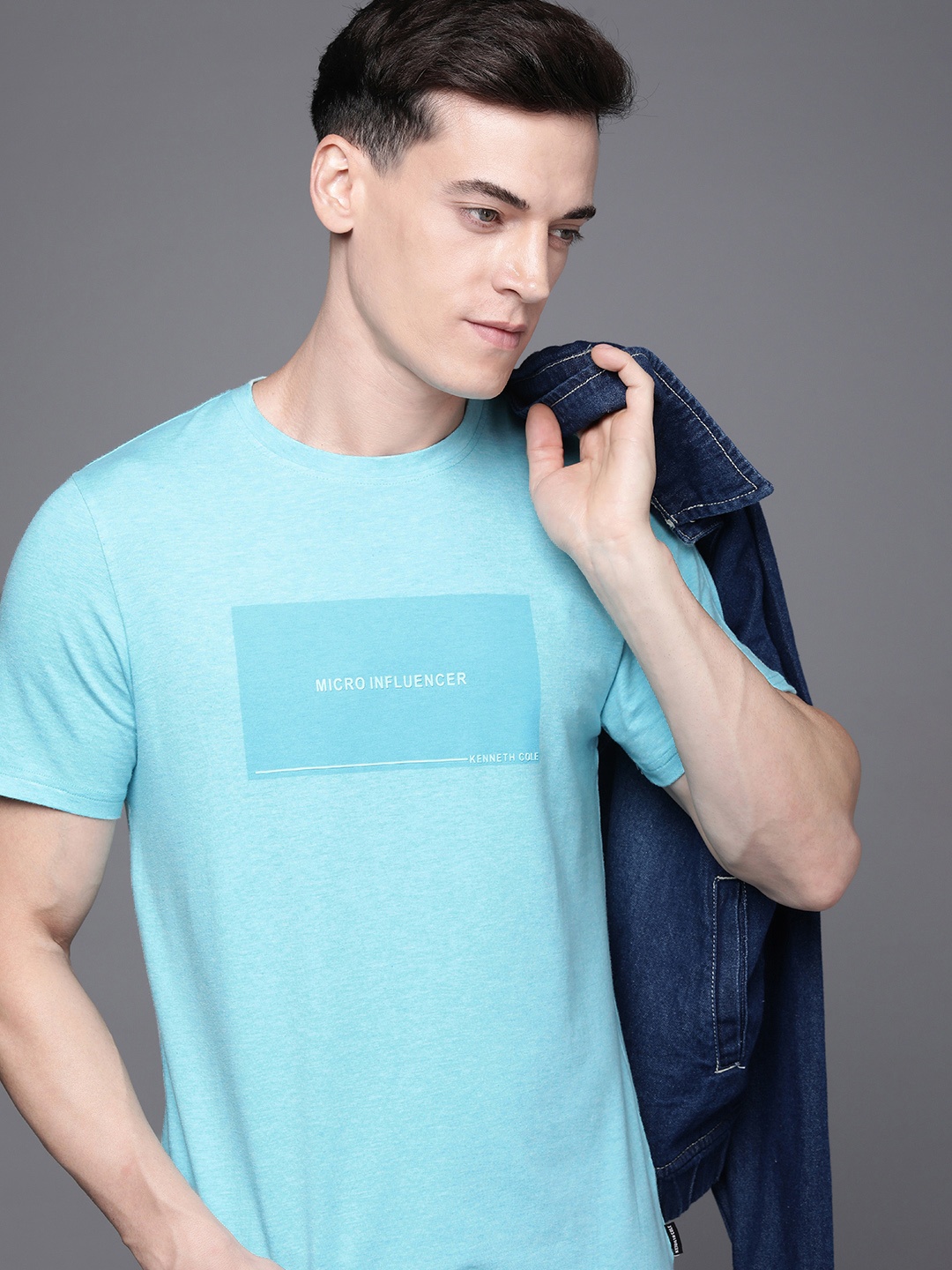 

Kenneth Cole Typography Printed T-shirt, Blue
