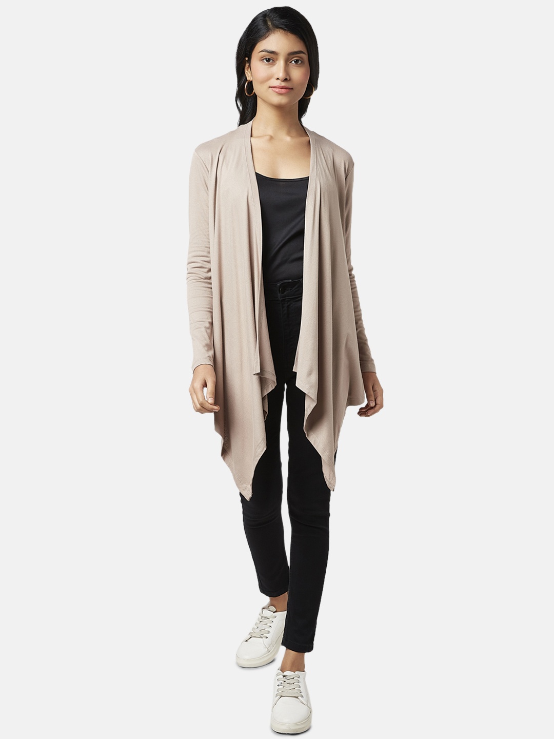 

Honey by Pantaloons Women Solid Regular Shrug, Beige