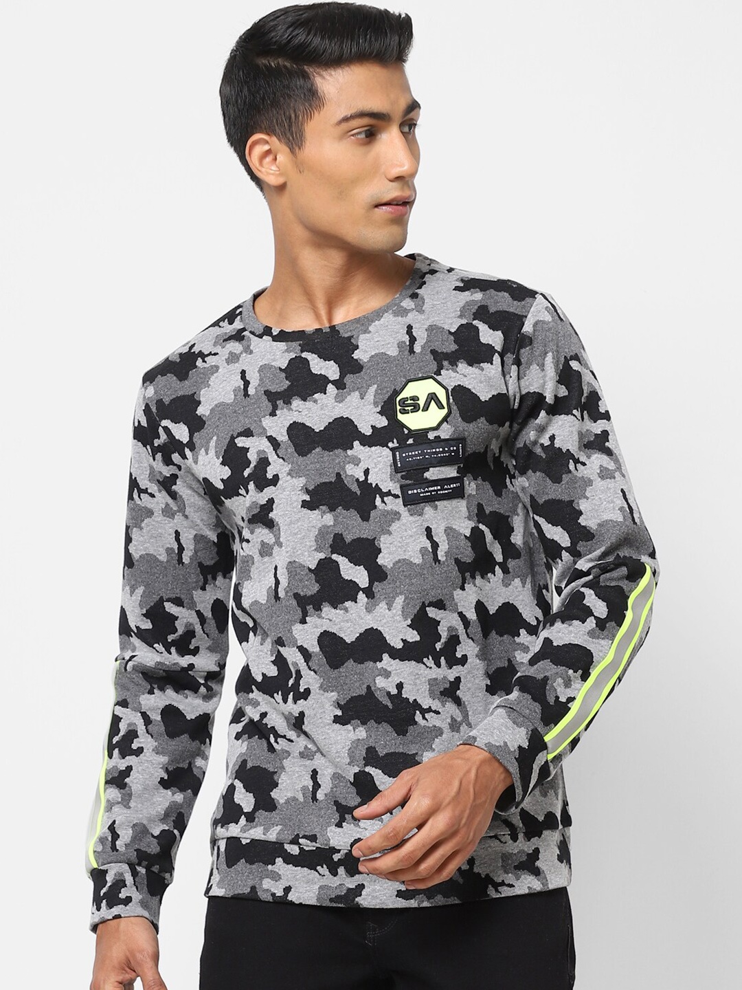 

Street Armor by Pantaloons Men Printed Sweatshirt, Grey