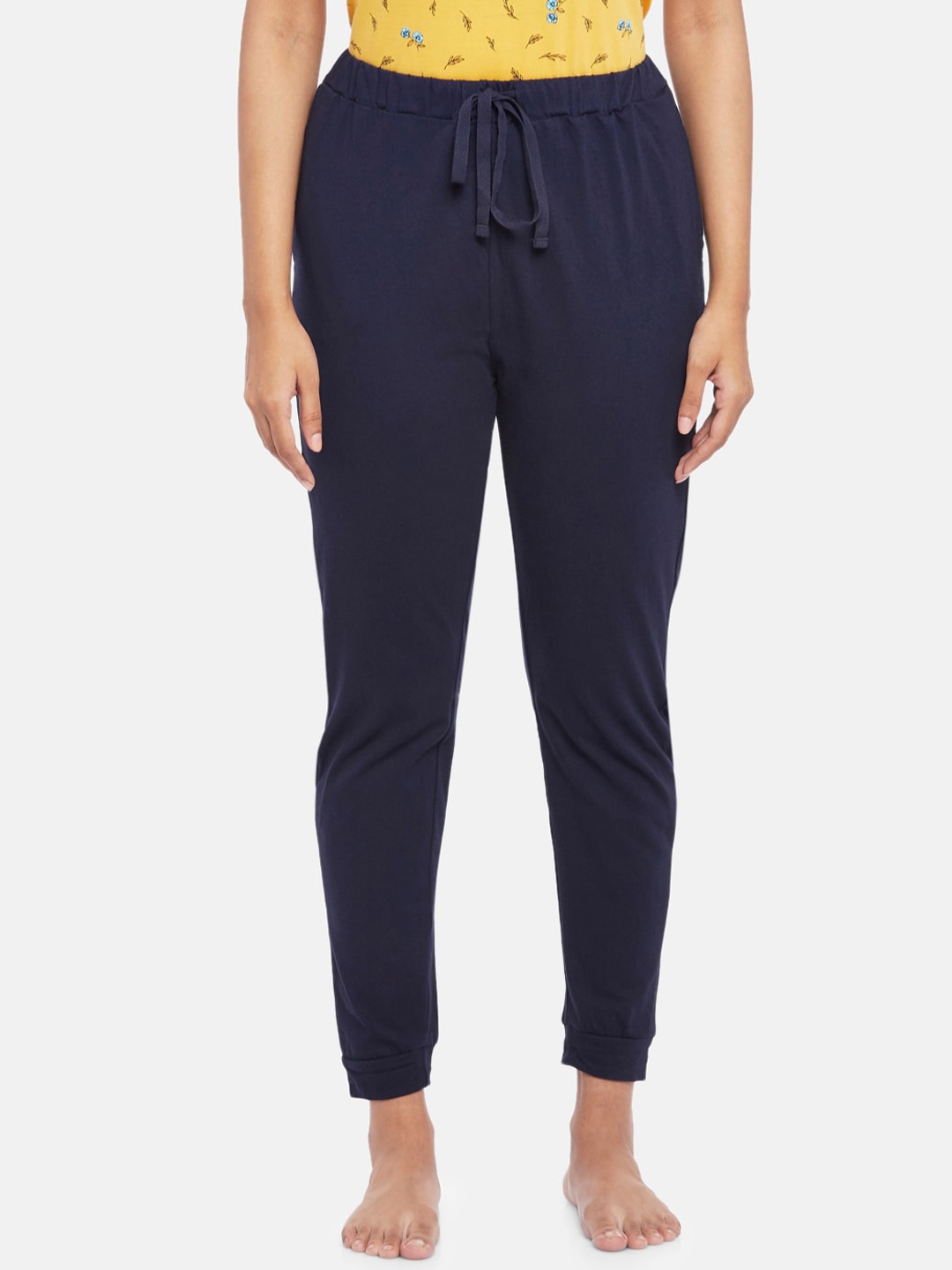 

People Women Cotton Joggers Lounge Pant, Navy blue