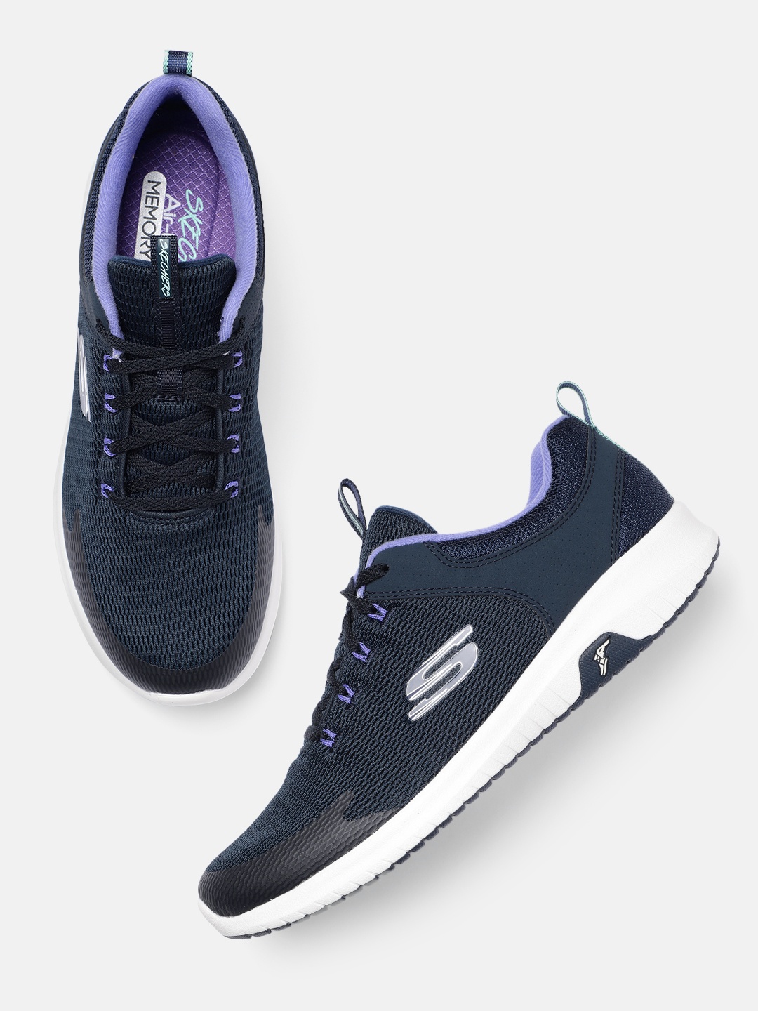 

Skechers Women Ultra Flex Prime - Step Out Sneakers, Navy blue