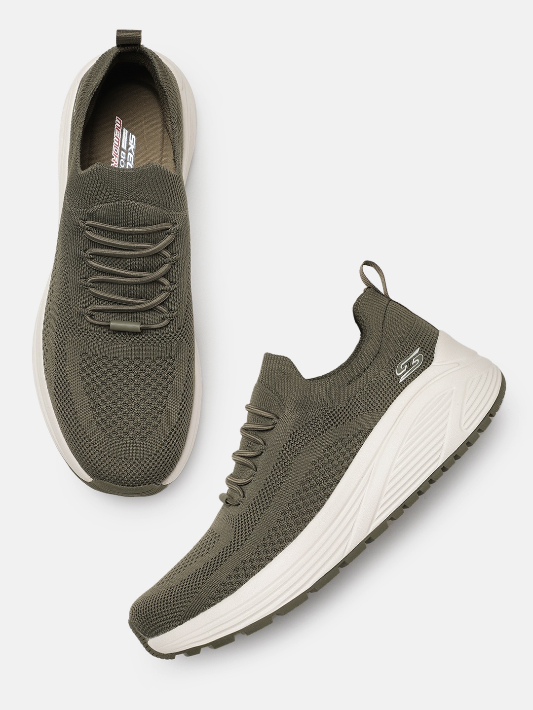 

Skechers Men BOBS SPARROW 2.0 Textured Sneakers, Olive