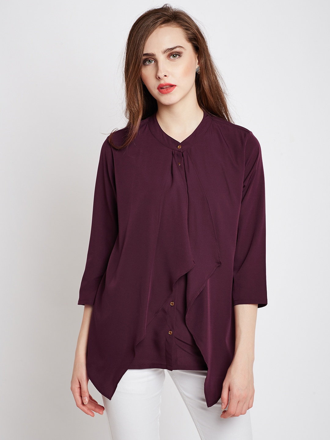 

RARE Women Maroon Solid Top