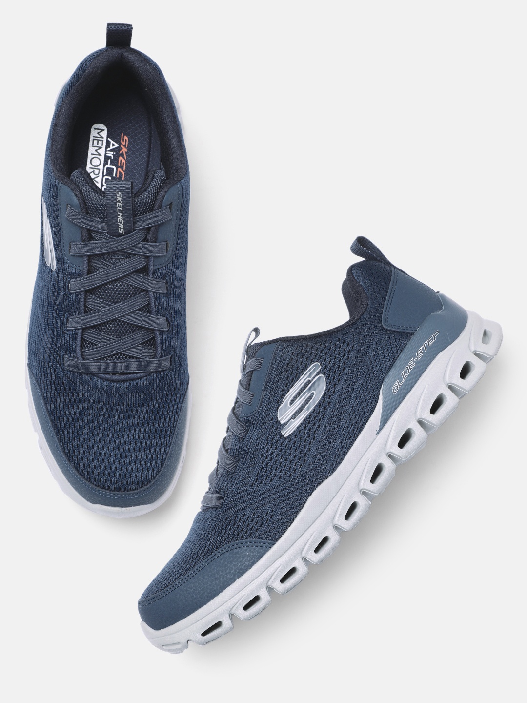 

Skechers Men Glide Step Sneakers, Navy blue