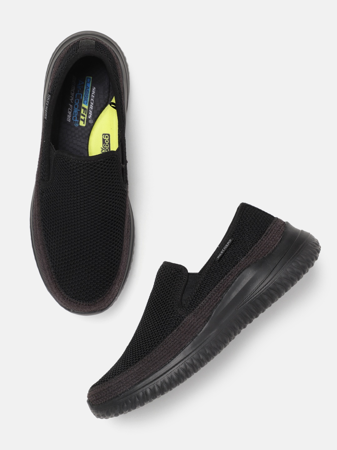 

Skechers Men Delson 3.0 Regento Slip-On Sneakers, Black