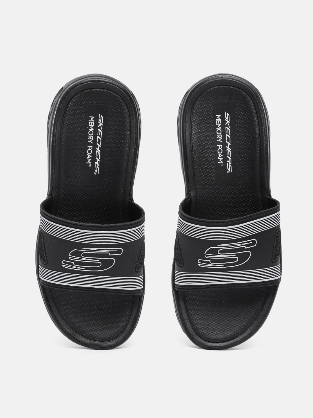 

Skechers Men Glide Step Sliders, Black