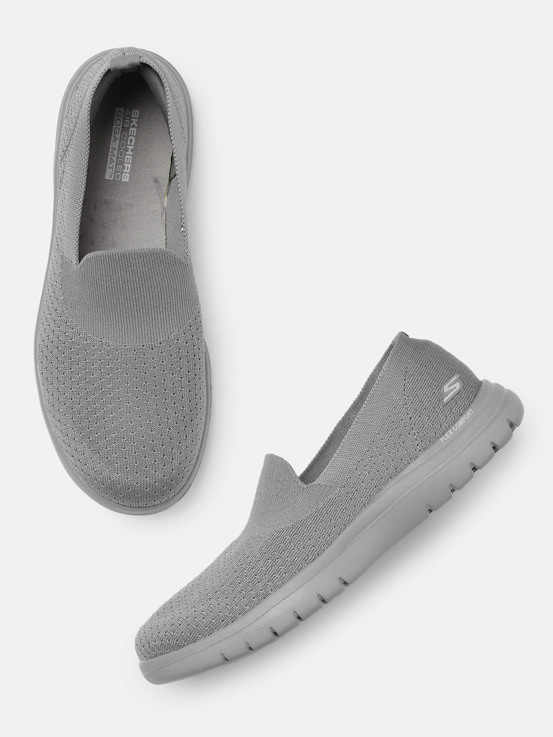 

Skechers Women On The Go Flex Cutie Goga Mat Slip-On Sneakers, Grey