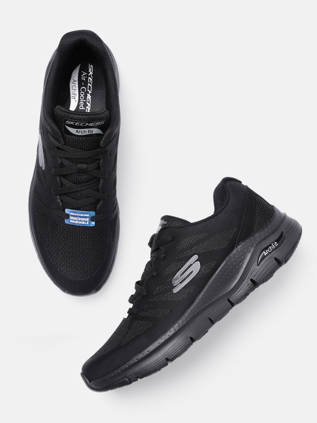 

Skechers Men Arch Fit Sneakers, Black