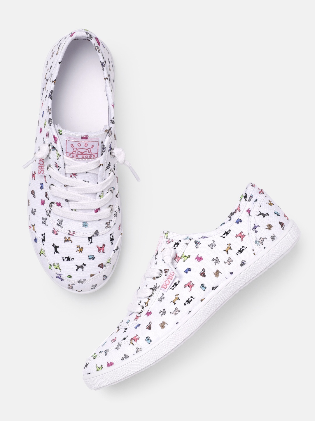 

Skechers Women Bobs B Cute Printed Sneakers, White