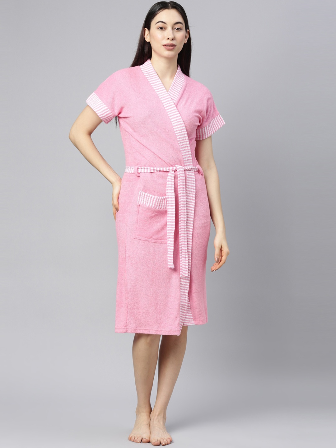 

GOLDSTROMS Women Pink Cotton Bath Robe