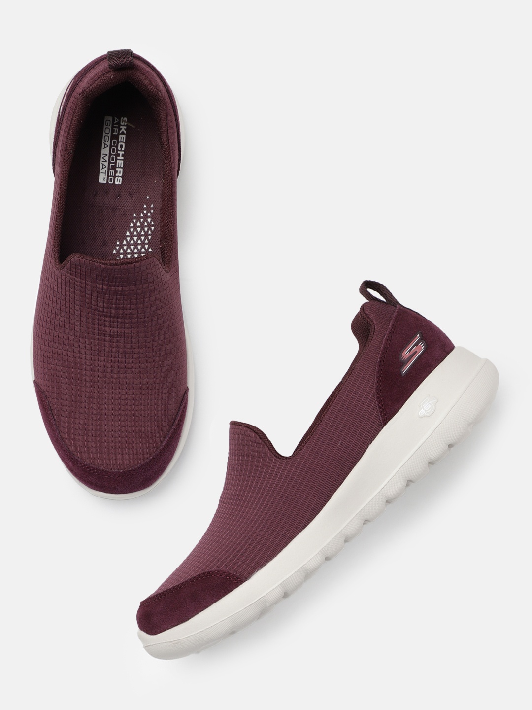 Skechers Women Go Walk Joy Daring Walking Shoes, Burgundy