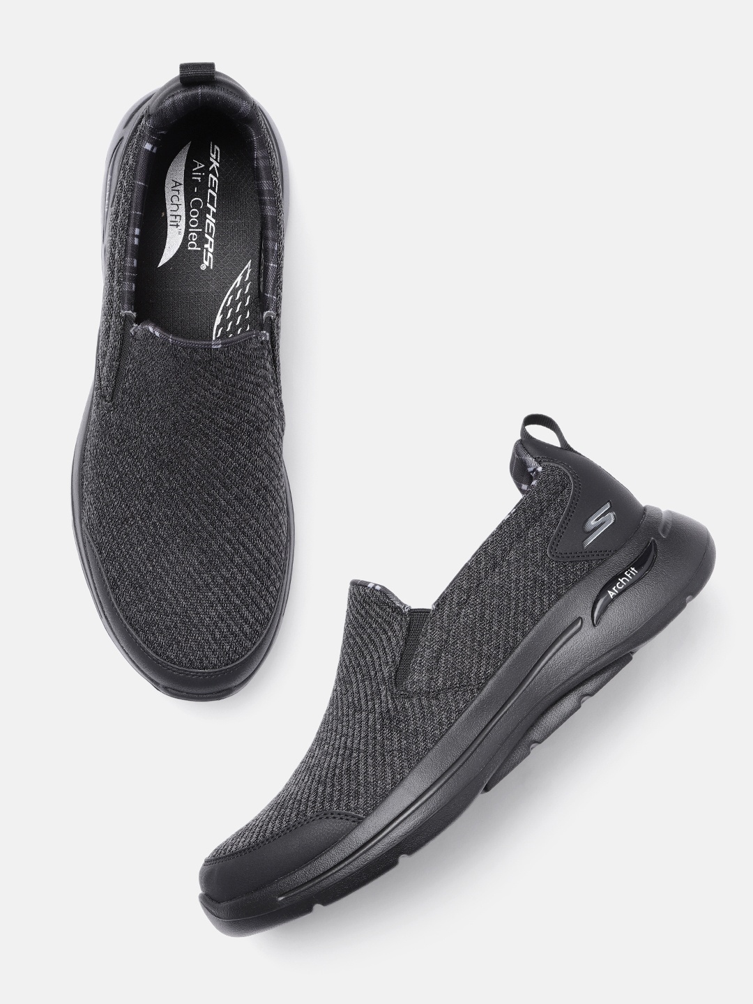 

Skechers Men Go Walk Arch Fit Rambler Walking Shoes, Black