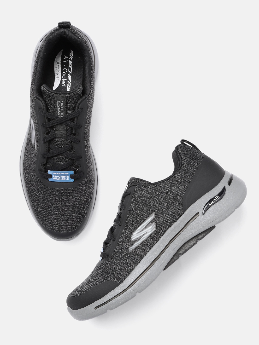 

Skechers Men Go Walk Arch Fit Orion Walking Shoes, Black