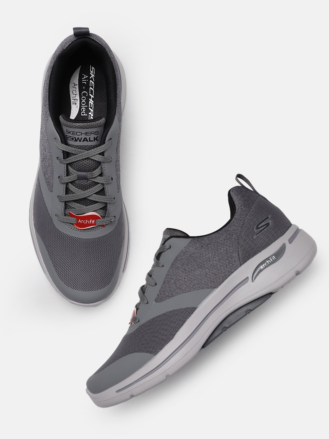 

Skechers Men Go Walk Arch Fit Sky Vault Walking Shoes, Grey