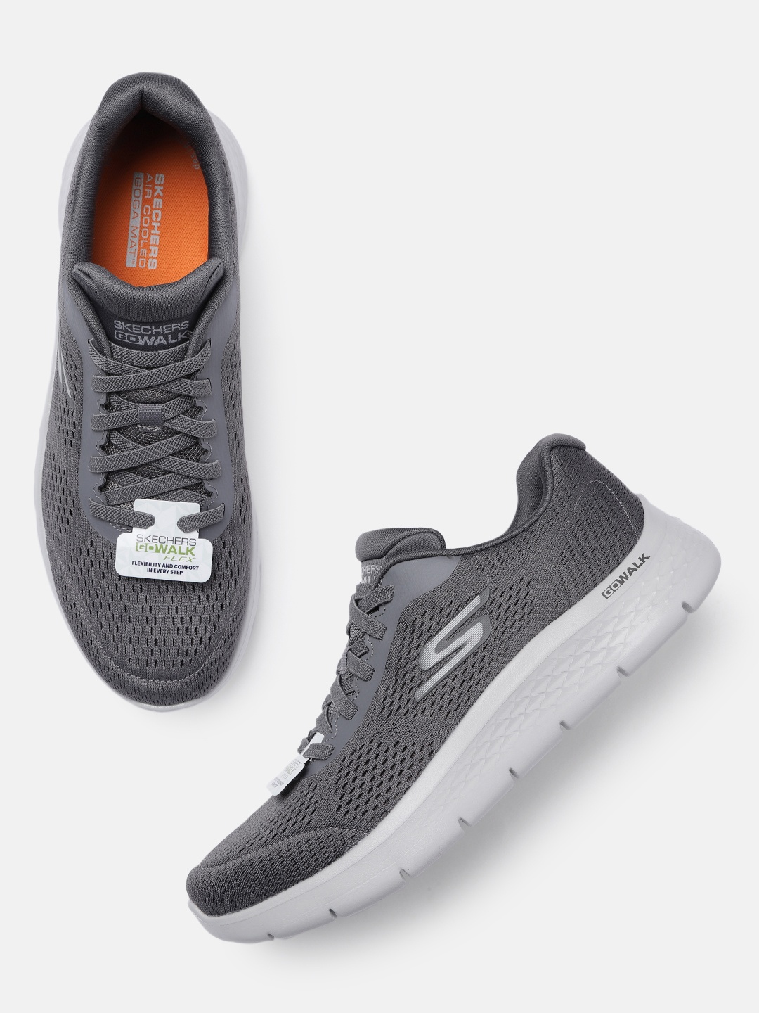 

Skechers Men Go Walk Flex Remark Walking Shoes, Grey