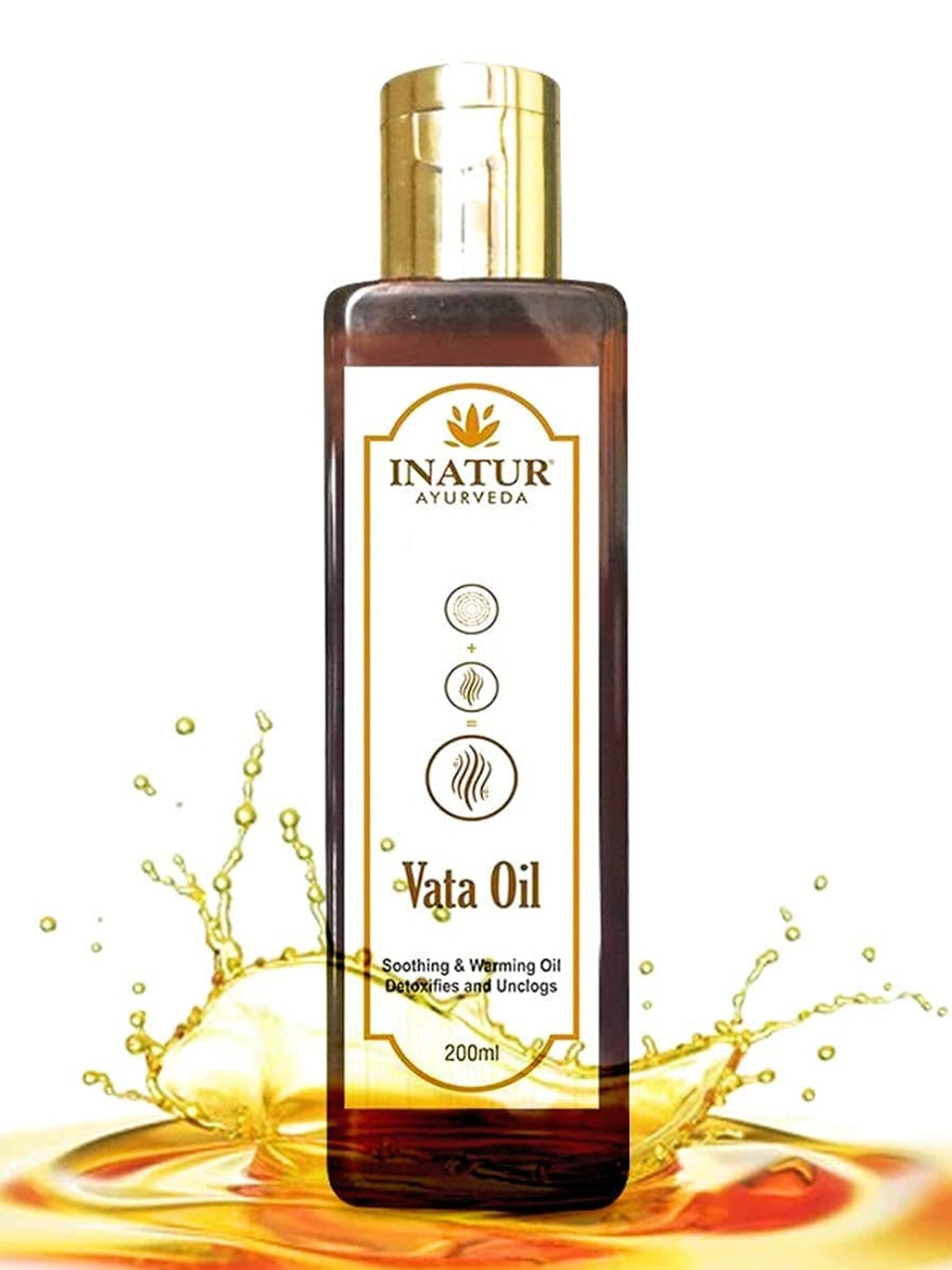 

Inatur Ayurveda Soothing & Warming Vata Oil - 200 ml, Transparent