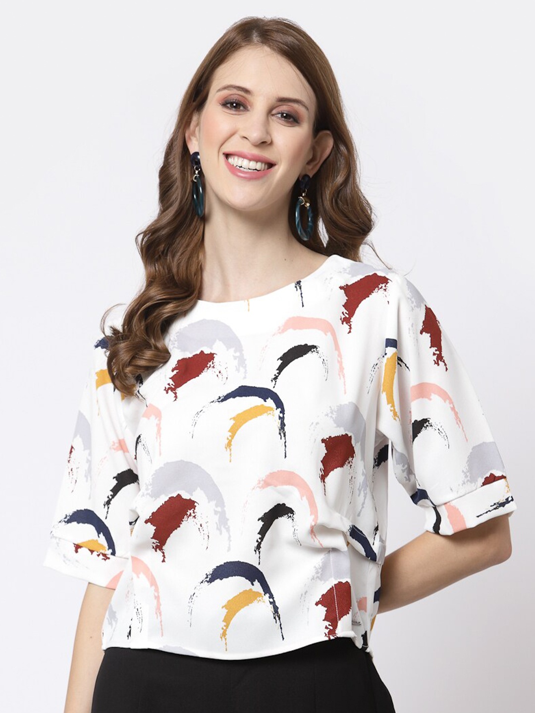 

Juelle Printed Top, White
