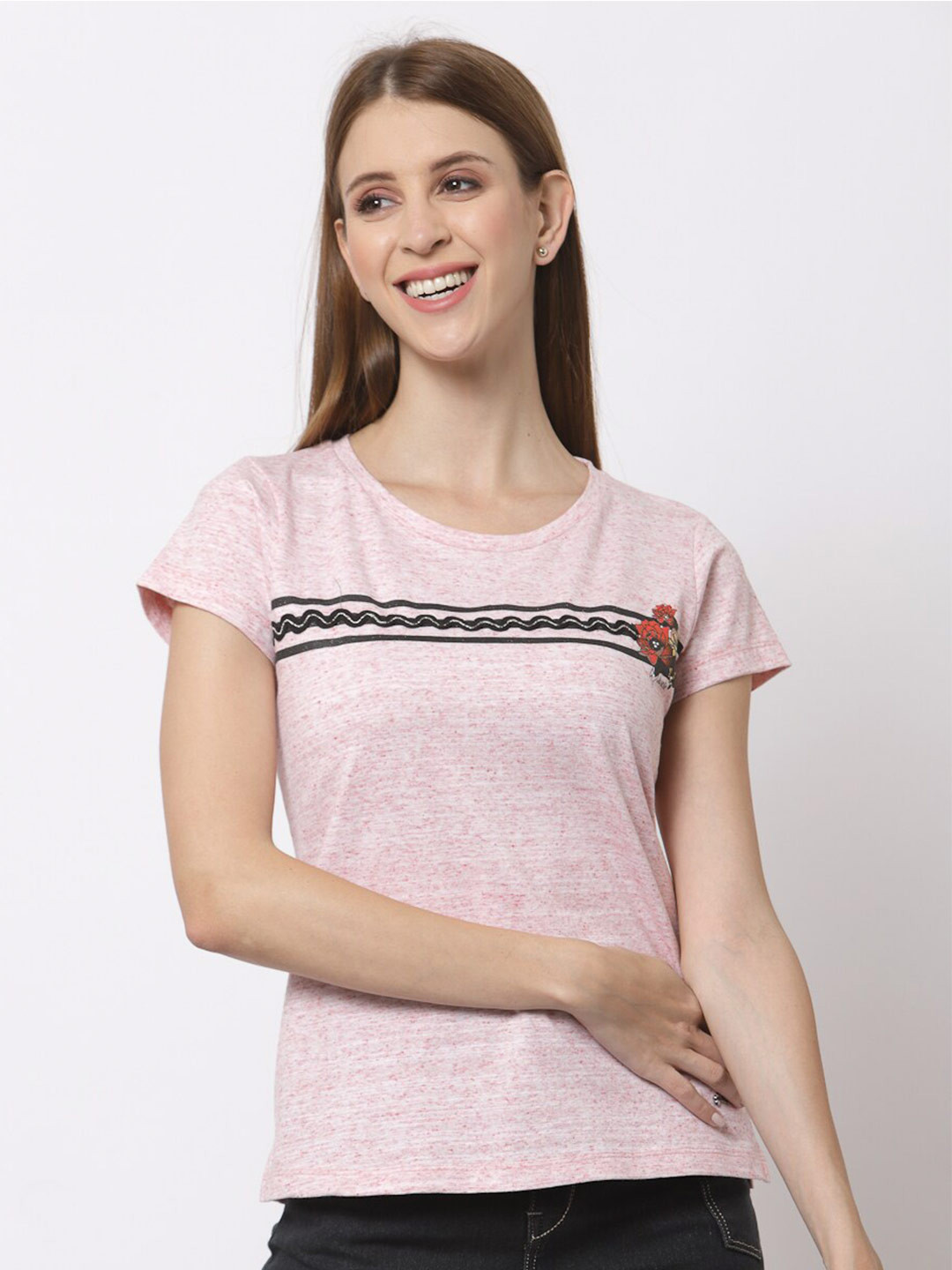 

Juelle Pink Print Top