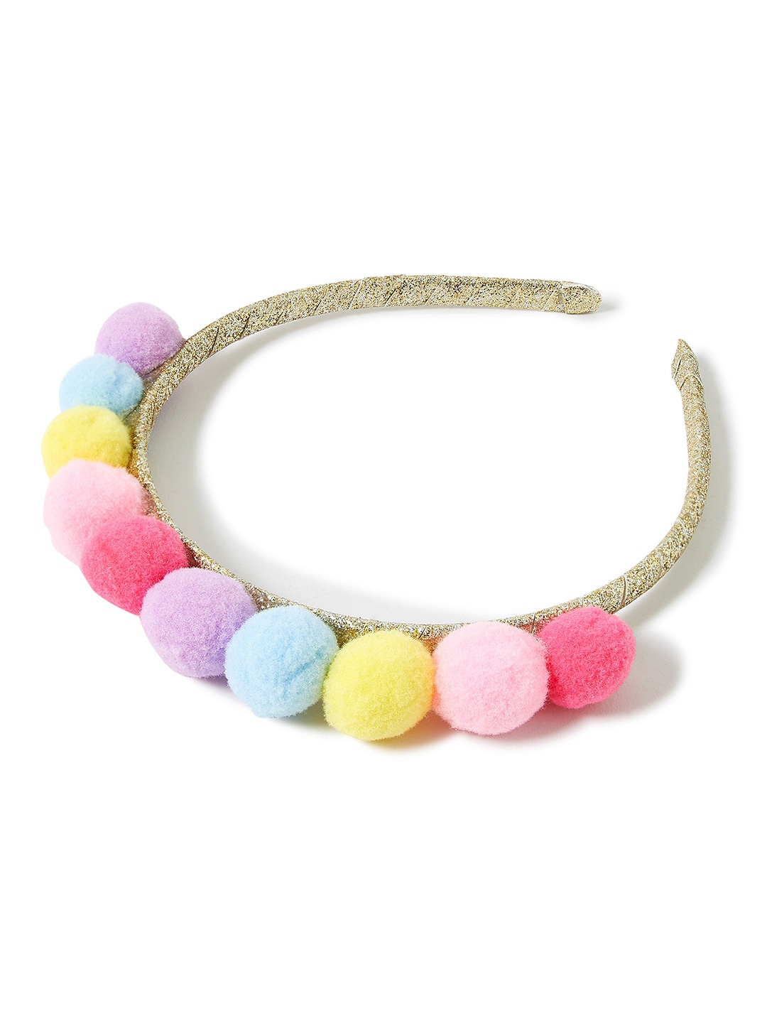 

Accessorize Girls Pom Alice Hairband, Yellow