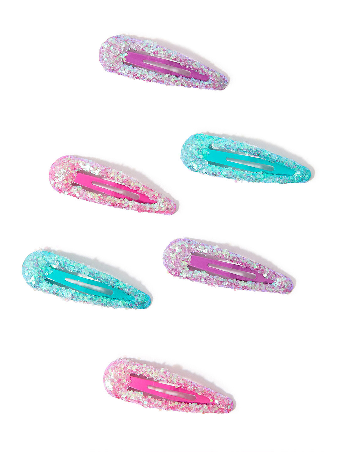 

Accessorize Girls Set of 6 Tic Tac Hair Clip, Pink