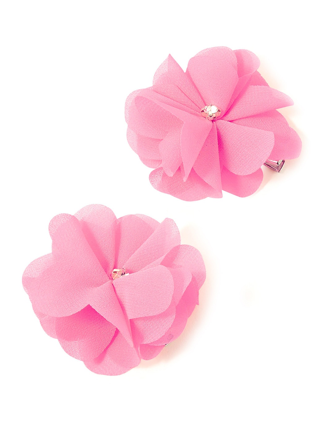 Accessorize Girls Set of 2 Alligator Hair Clips, Pink