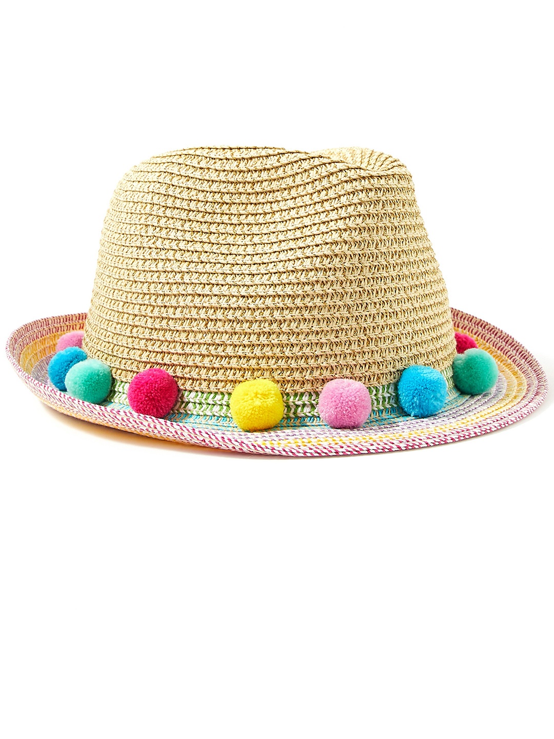 

Accessorize Girls London Rainbow Pom Trilby Hat, Mustard