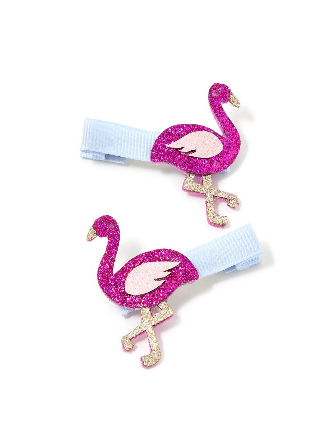 

Accessorize Girls Set of 2 Flamingo Alligator Hair Clips, Pink