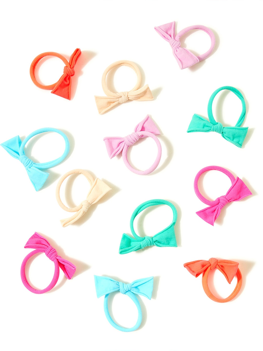 

Accessorize Girls Set Of 12 Ponytail Holders, Red
