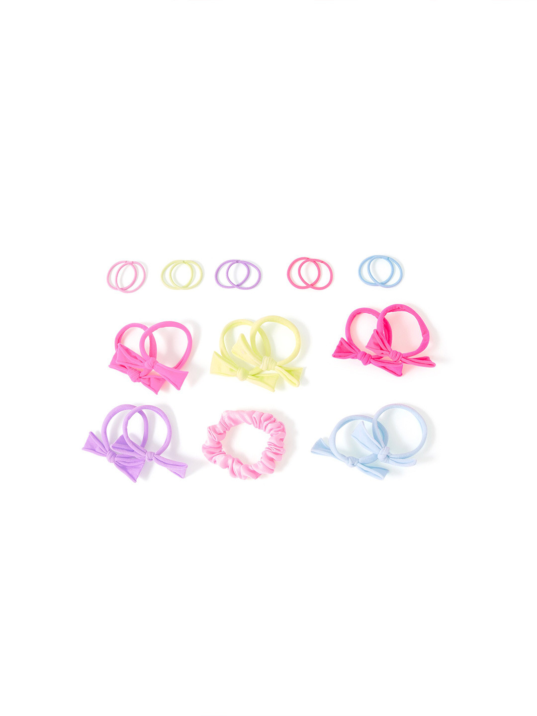 

Accessorize Girls Set Of 11 Ponytail Holders, Violet