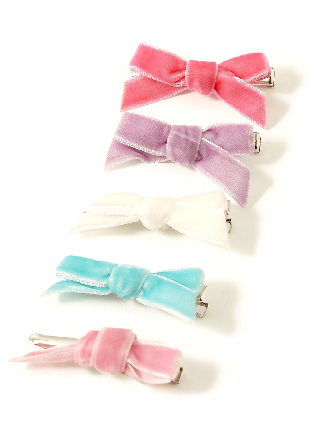 

Accessorize Girls Set of 5 Alligator Hair Clip, Purple