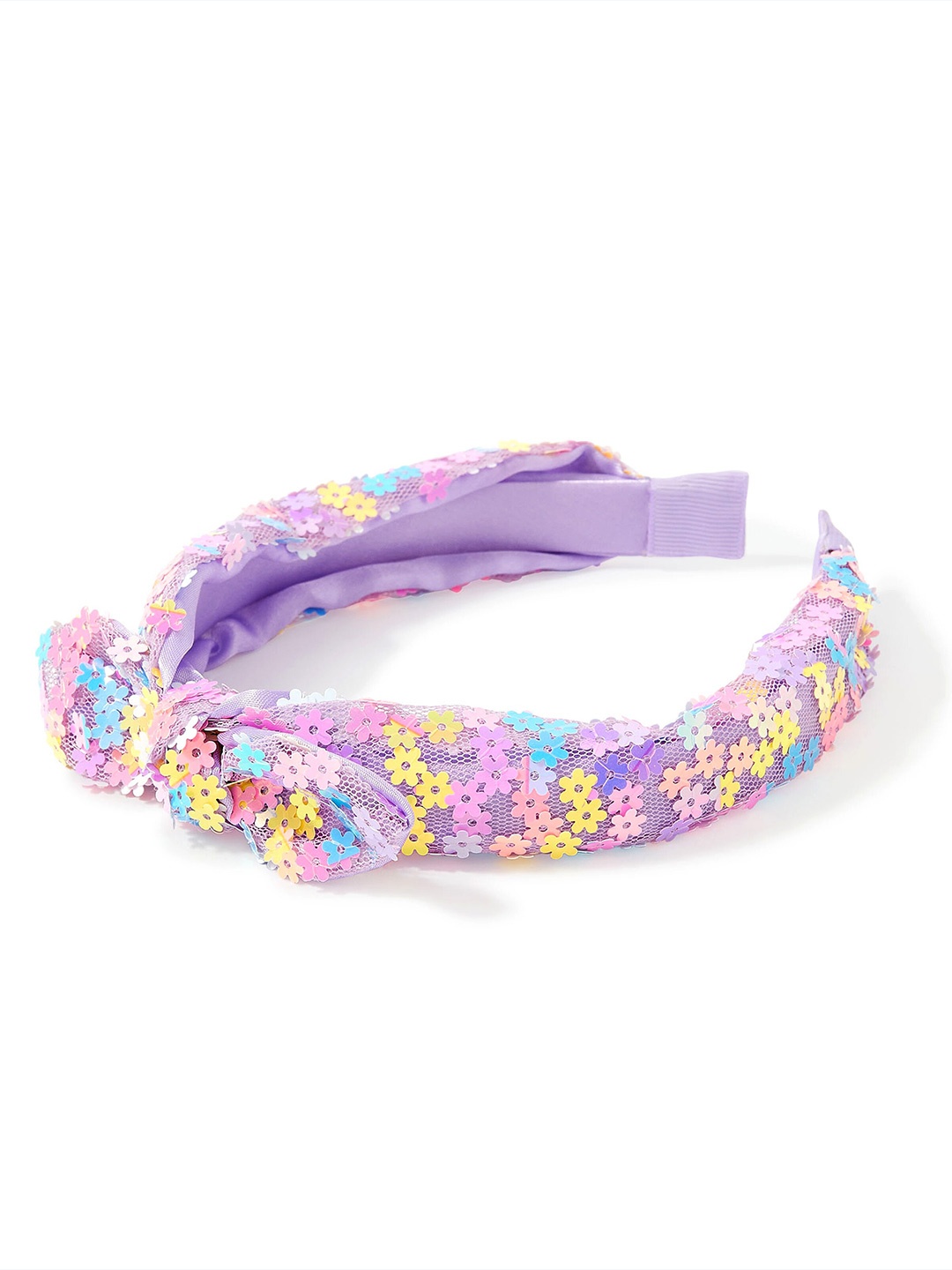 

Accessorize Girls Embellished Bow Alice Hairband, Purple