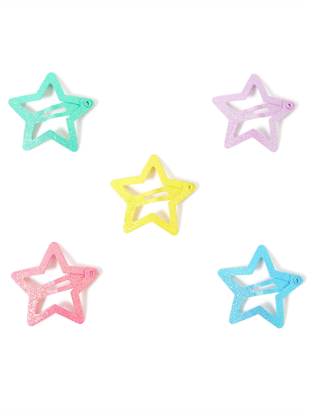 

Accessorize Girls Set of 5 Tic Tac Hair Clip, Yellow