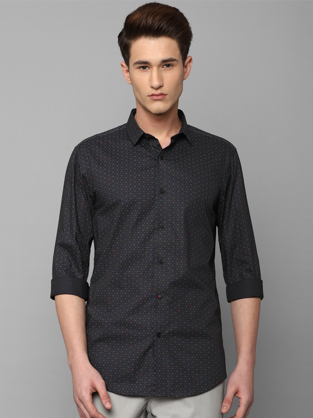 

Louis Philippe Sport Men Slim Fit Printed Casual Shirt, Grey