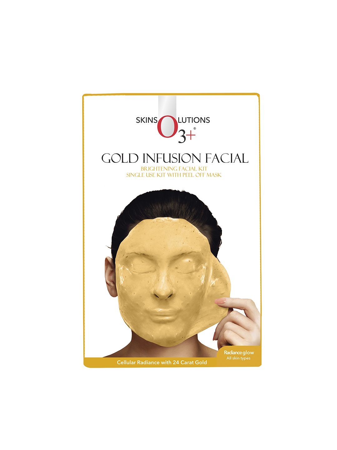 

O3 + Gold Infusion Brightening Facial Kit for Radiance & Glow - 45 g, White