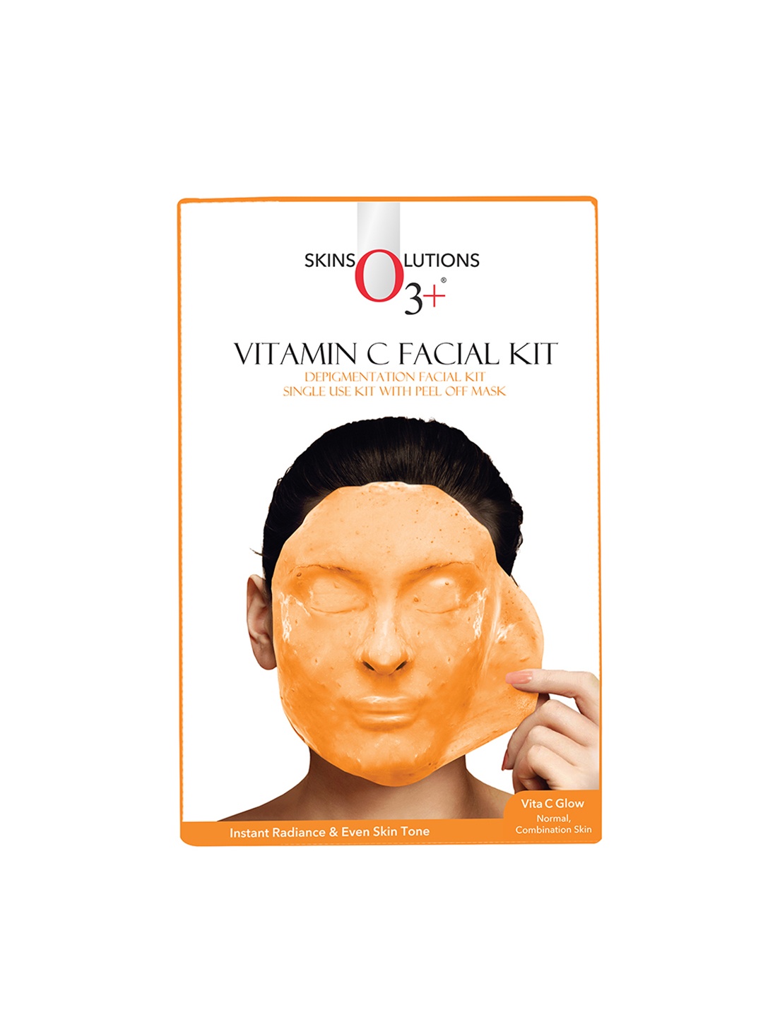 

O3 Vitamin C Facial Kit for Instant Radiance & Even Skin Tone - 40g + 5ml, Orange