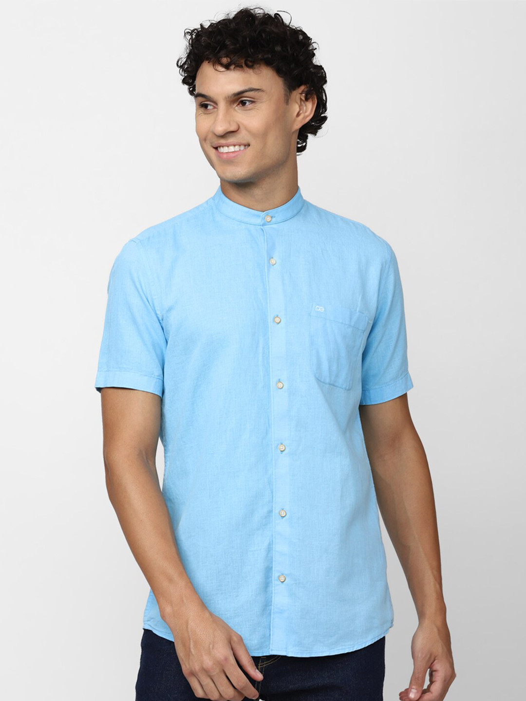 

Peter England Casuals Men Slim Fit Cotton Casual Shirt, Blue