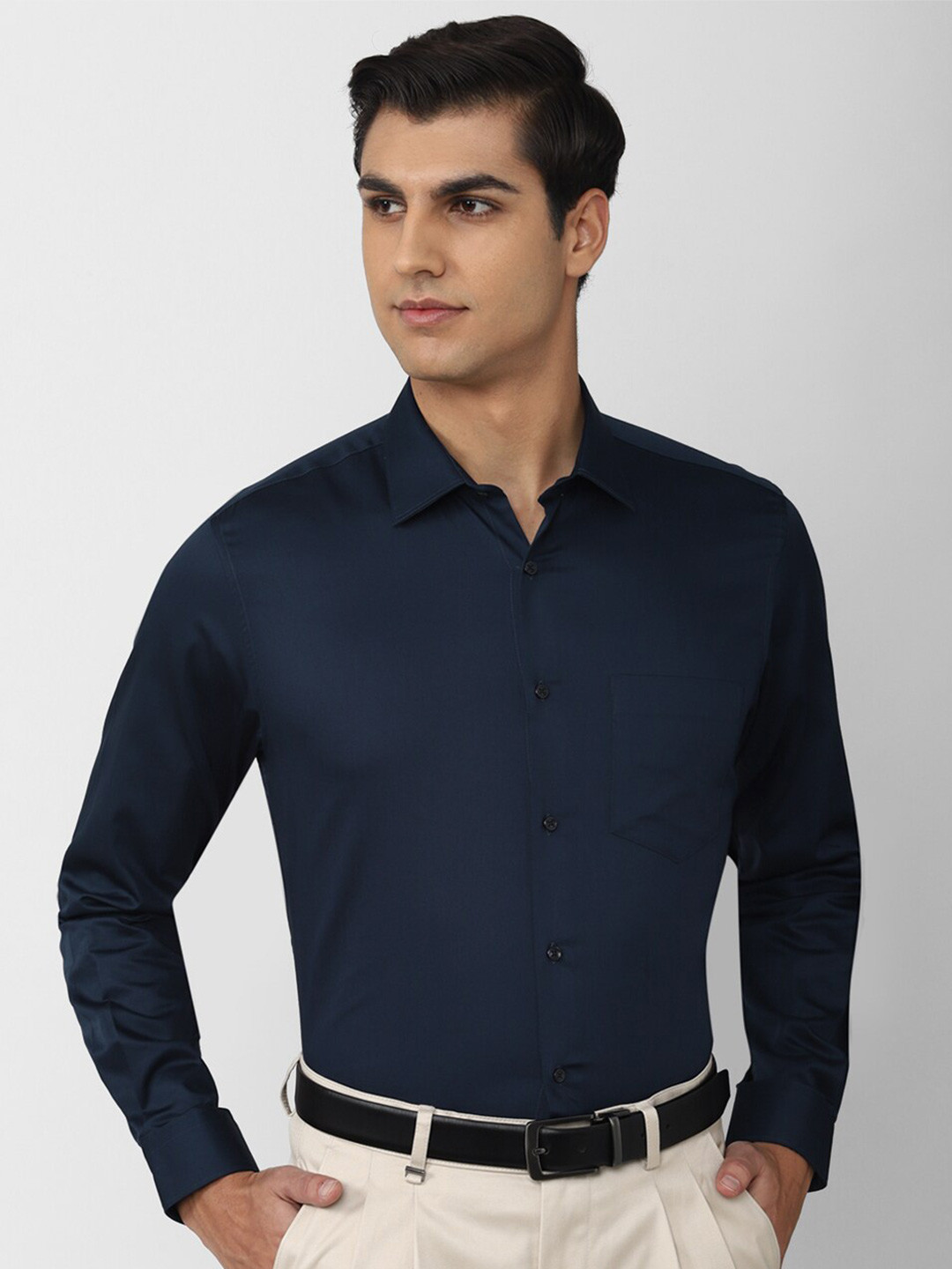 

Van Heusen Men Formal Shirt, Navy blue