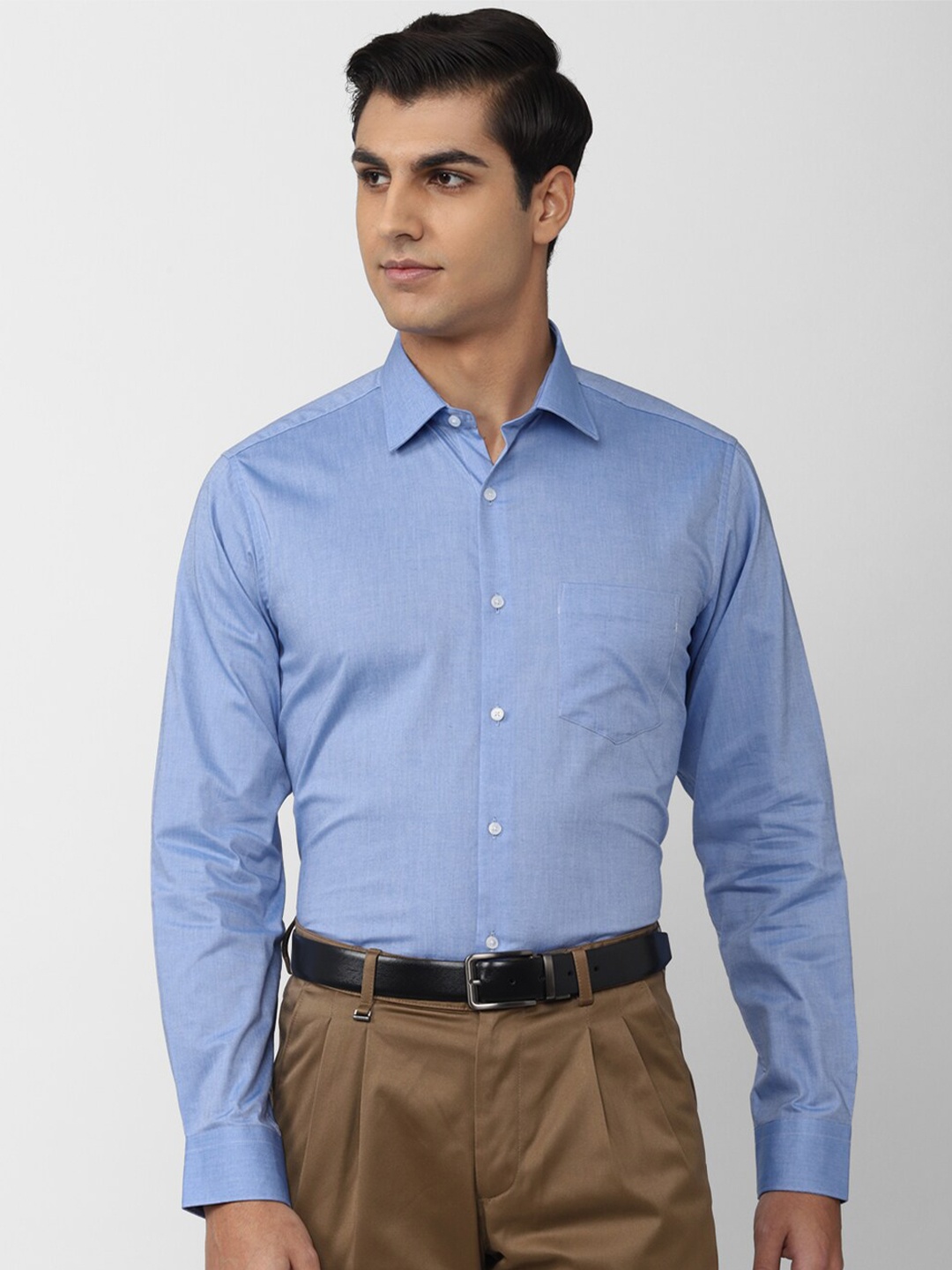 

Van Heusen Spread Collar Formal Shirt, Blue
