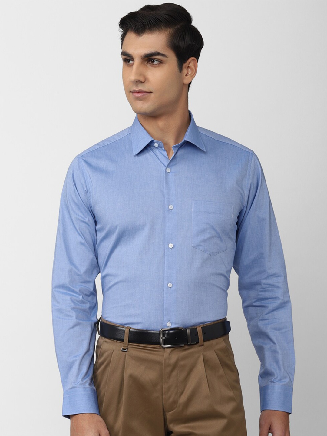 

Van Heusen Men Blue Formal Shirt