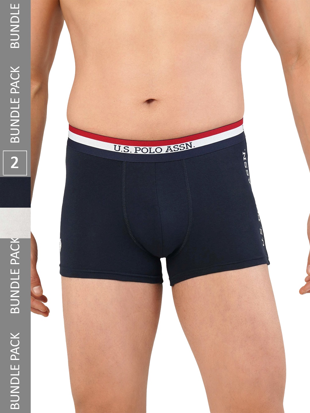 

U.S. Polo Assn. Men Pack Of 2 Trunk ET002-NW1-P2, Navy blue