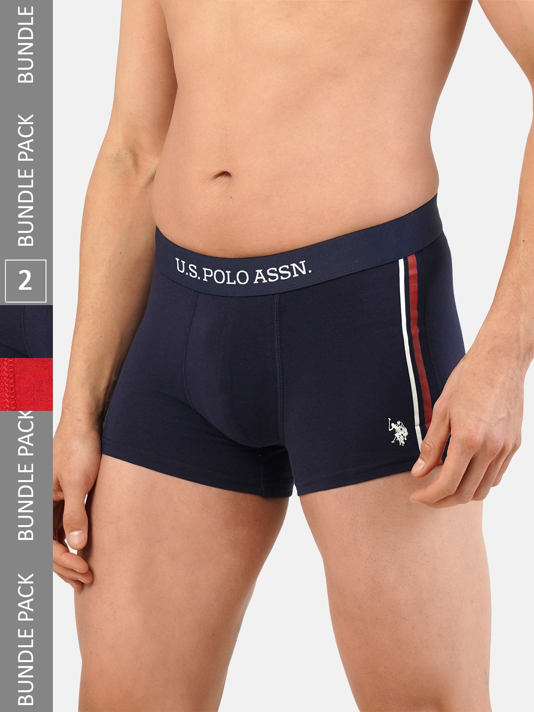 

U.S. Polo Assn. Men Pack Of 2 Trunks, Navy blue