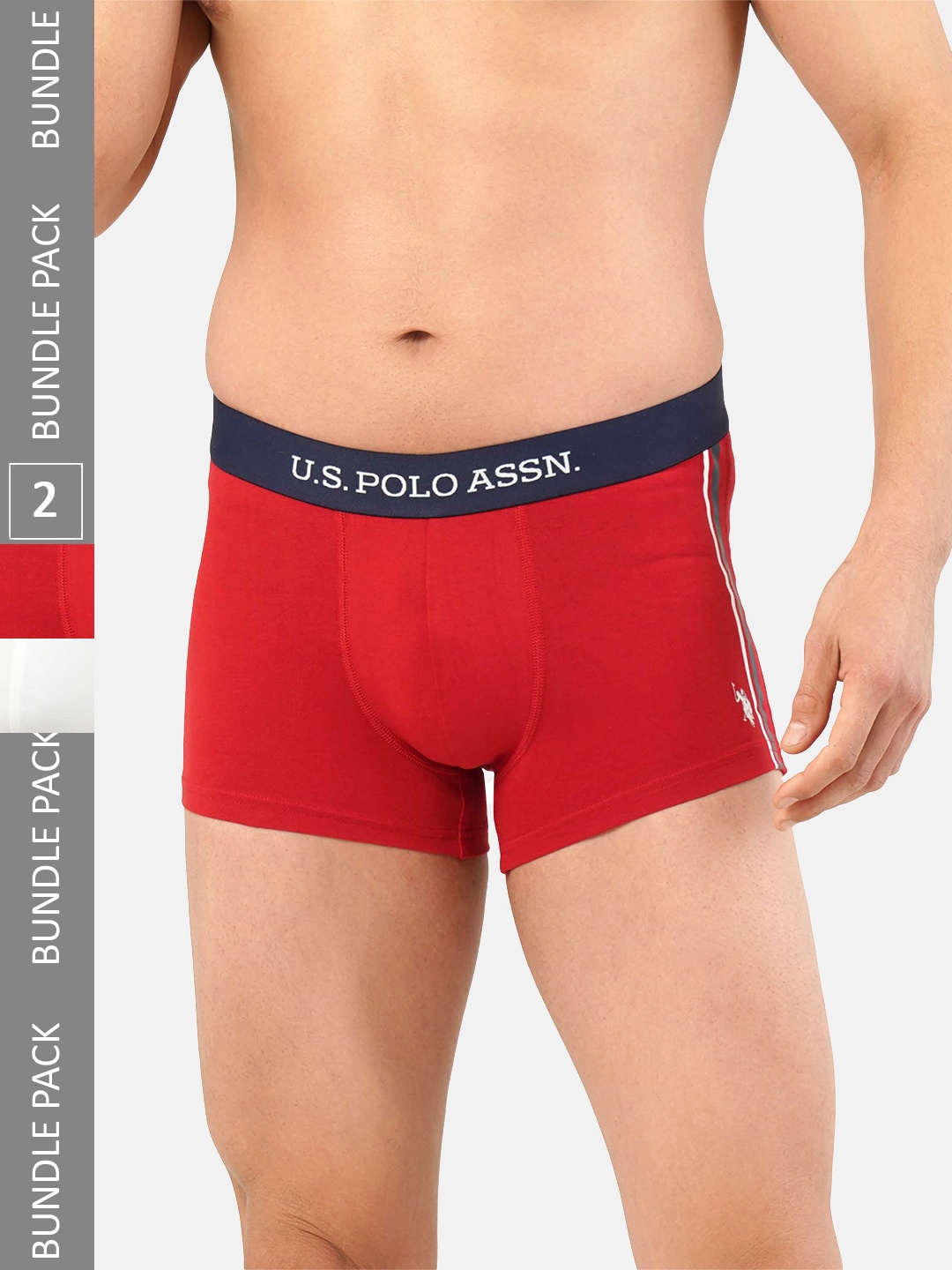 

U.S. Polo Assn. Men Pack Of 2 Trunks ET001-RW1-P2, Red
