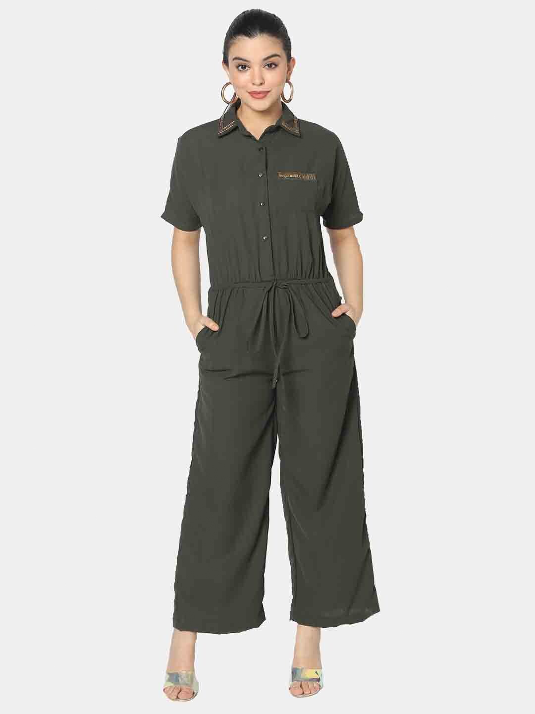 

SQew Basic Jumpsuit, Olive