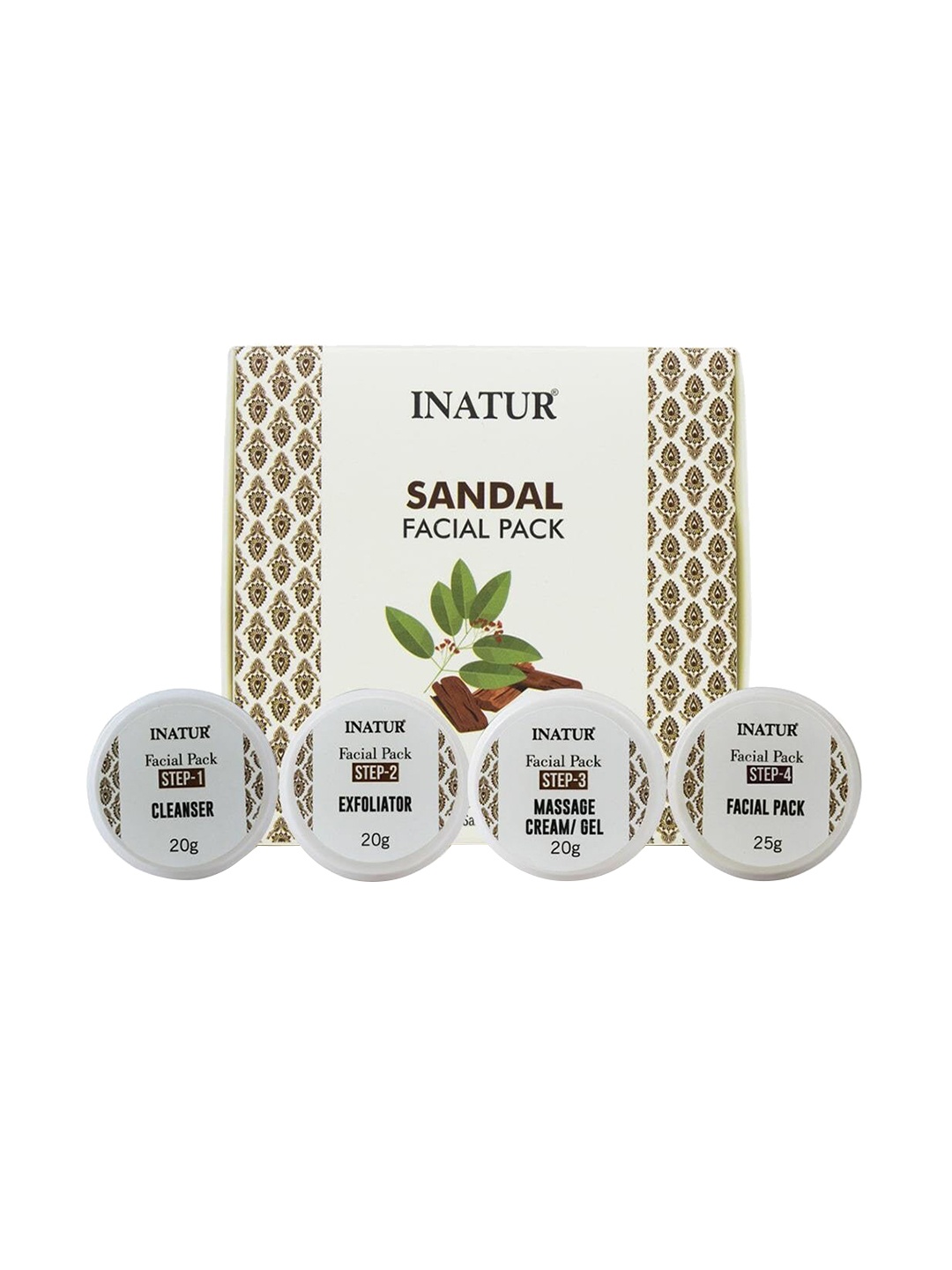 

Inatur 4-Piece Sandal Fairness Facial Pack 85 g, White