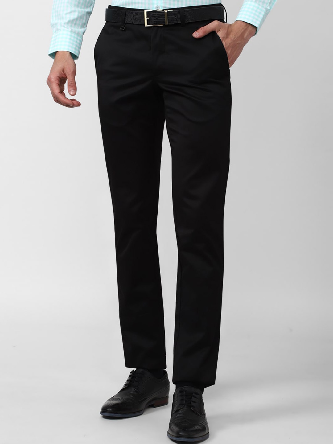 

Van Heusen Men Slim Fit Trousers, Black