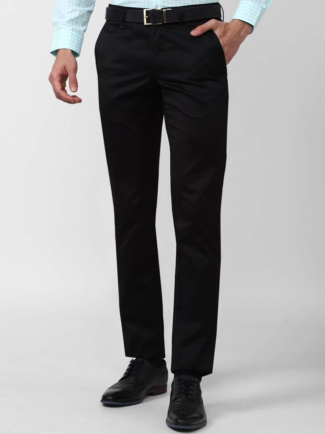 

Van Heusen Men Slim Fit Trousers, Black