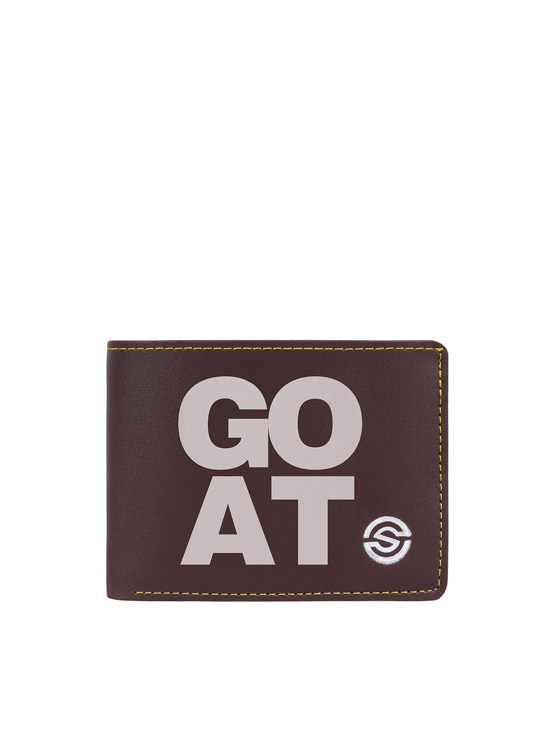 

SCHARF Men Typography Printed Two Fold Wallet, Brown