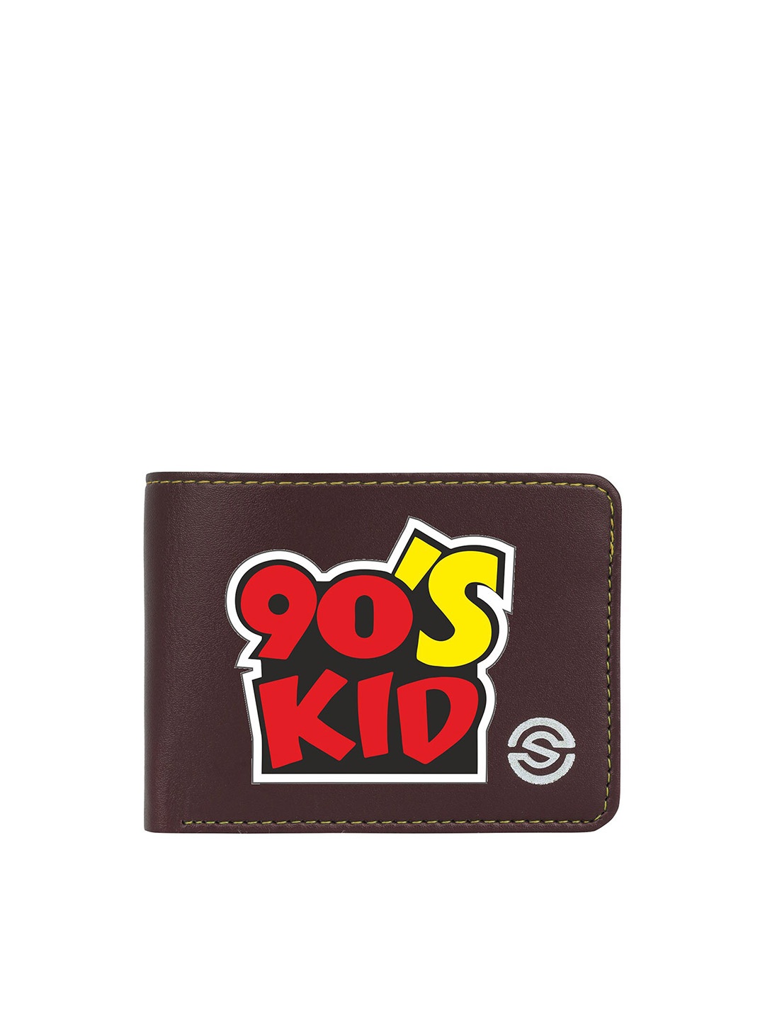 

SCHARF Men Typography Printed Two Fold Wallet, Brown