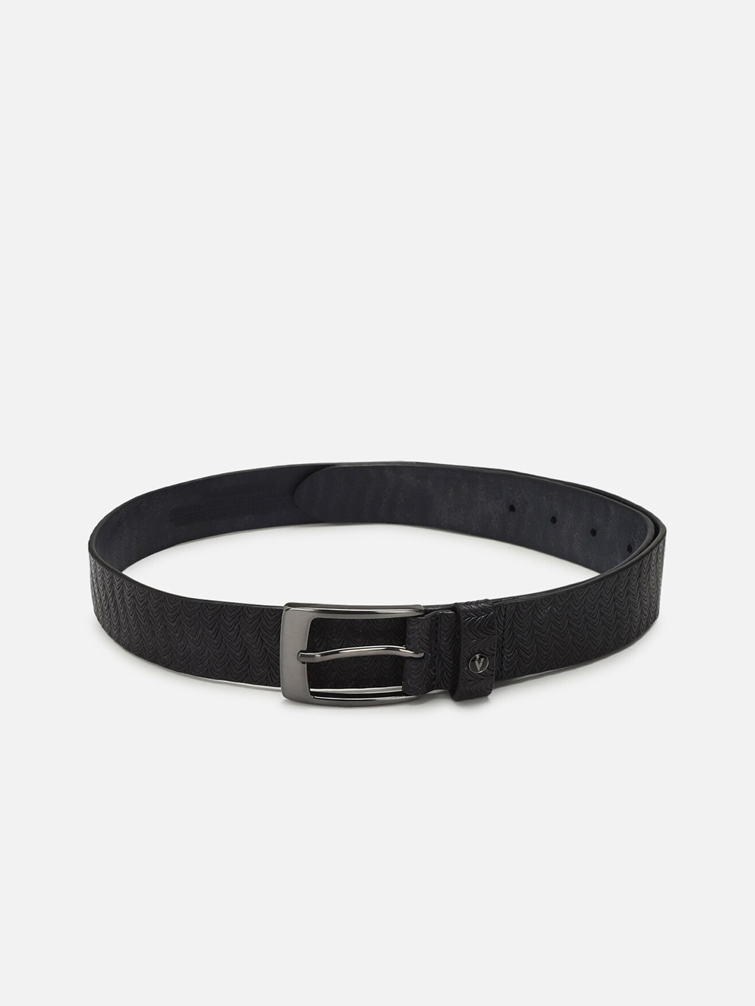 

Van Heusen Men Textured Leather Belt, Black